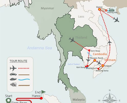 Cambodia Vietnam & Beach Tour 16 Days(1) Cambodia Vietnam & Beach Tour 16 Days