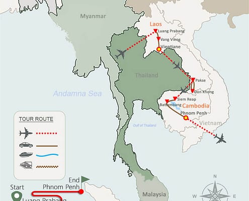 Adventure Laos Cambodia Tour 19 Days Adventure Laos Cambodia Tour 19 Days