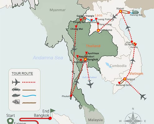 Best Vietnam Laos and Thailand Tour 29 Days Best Vietnam Laos and Thailand Tour 29 Days