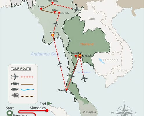 Thailand Myanmar Tour with Beach 20 Days Thailand Myanmar Tour with Beach 20 Days