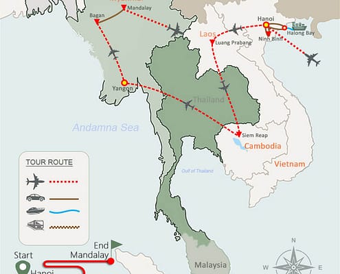 Vietnam Laos Cambodia and Myanmar Tour 20 Days Vietnam Laos Cambodia and Myanmar Tour 20 Days