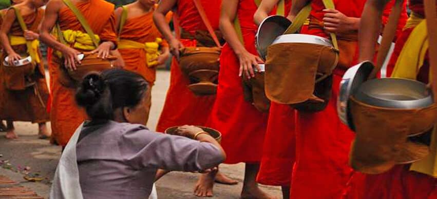 Alms Giving Luang Prabang