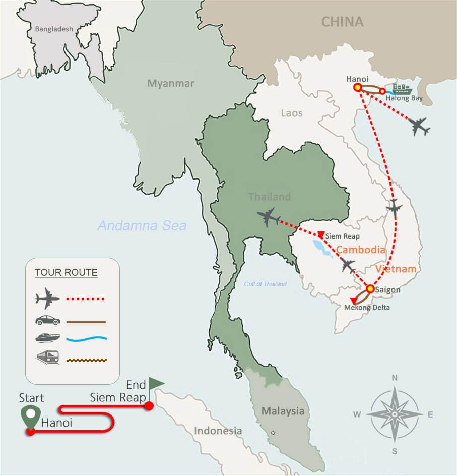 Vietnam Cambodia Private Tour 10 Days Vietnam Cambodia Private Tour 10 Days