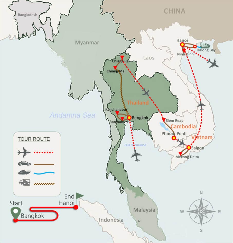 Wonderful Thailand & Indochina 21 Days Wonderful Thailand & Indochina 21 Days