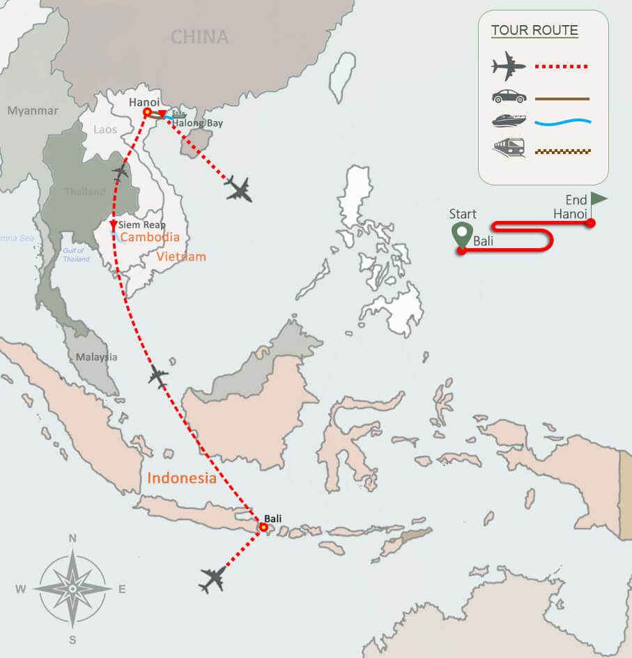 Bali Cambodia and Vietnam Tour 11 Days(1) Bali Cambodia and Vietnam Tour 11 Days