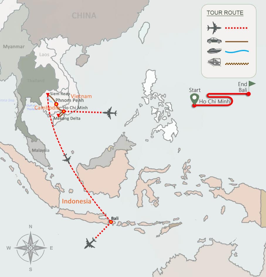 Vietnam, Cambodia and Bali Tour 2 Weeks(1) Vietnam, Cambodia and Bali Tour 2 Weeks